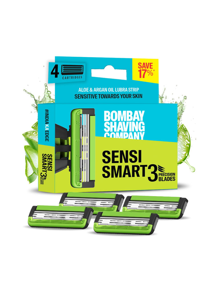 Bombay Shaving Company Sensi Smart 3 Cartridge - Pack Of 4-picture-11