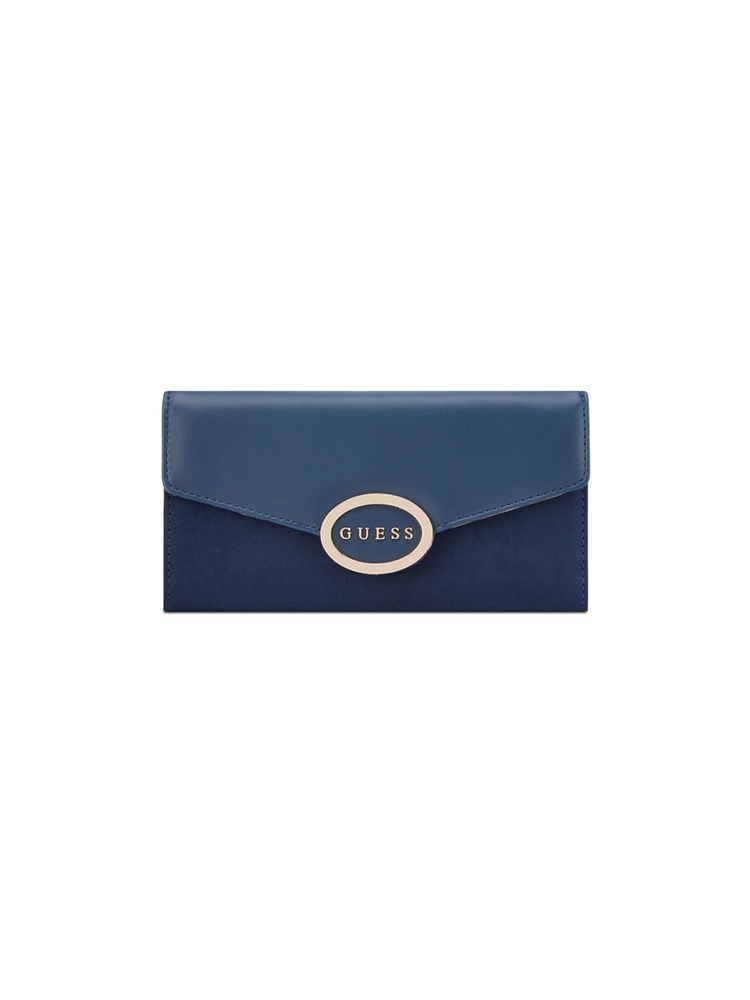 guess fashion Guess Navy Blue Solid Flap Gracia Wallet-picture-25