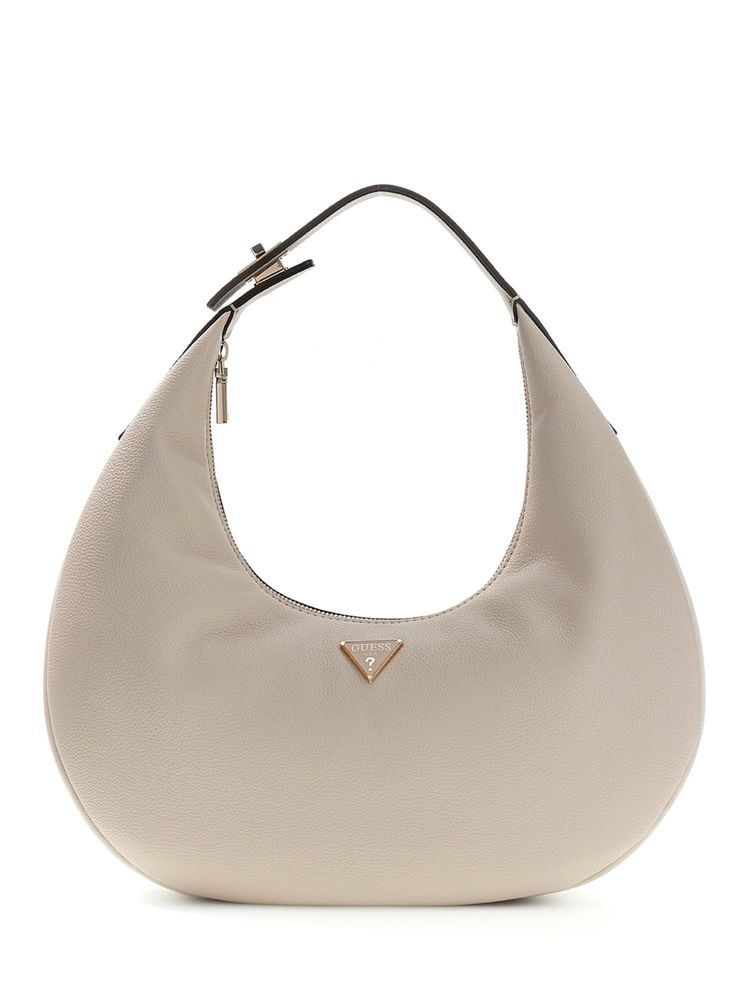 guess fashion Guess Beige Solid Zipper Evie Hobo Bag-picture-28