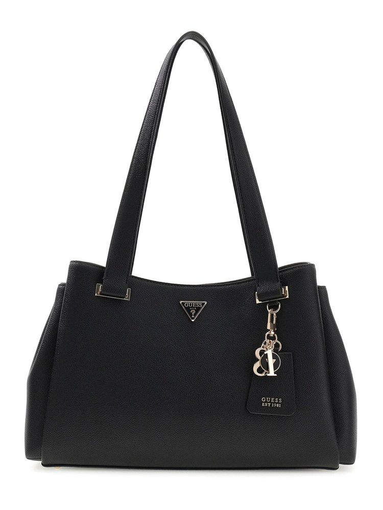 Guess Black Solid Magnet Evie Tote Bag-image-2