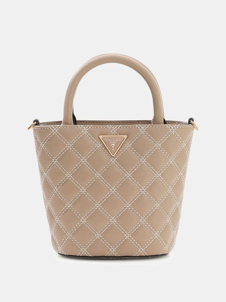 guess fashion Guess Beige Textured Tote Bag-picture-15