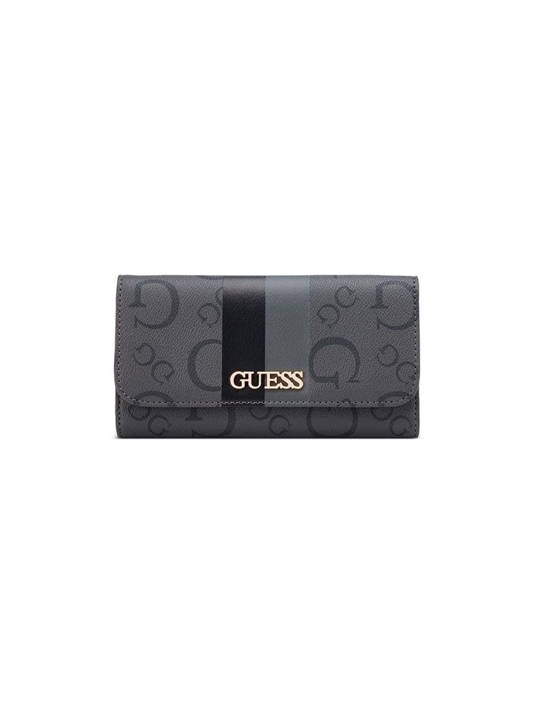 guess fashion Guess Grey Printed Snap Button Tri-Fold Wallet-picture-15