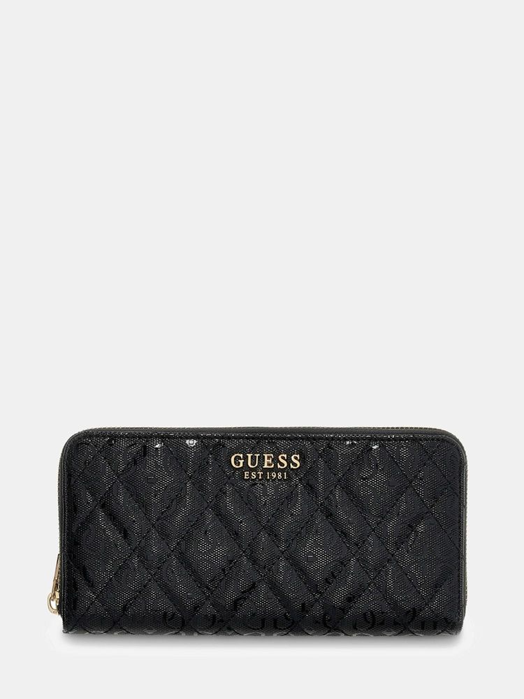 guess fashion Guess Black Printed Zipper Wallet-picture-33