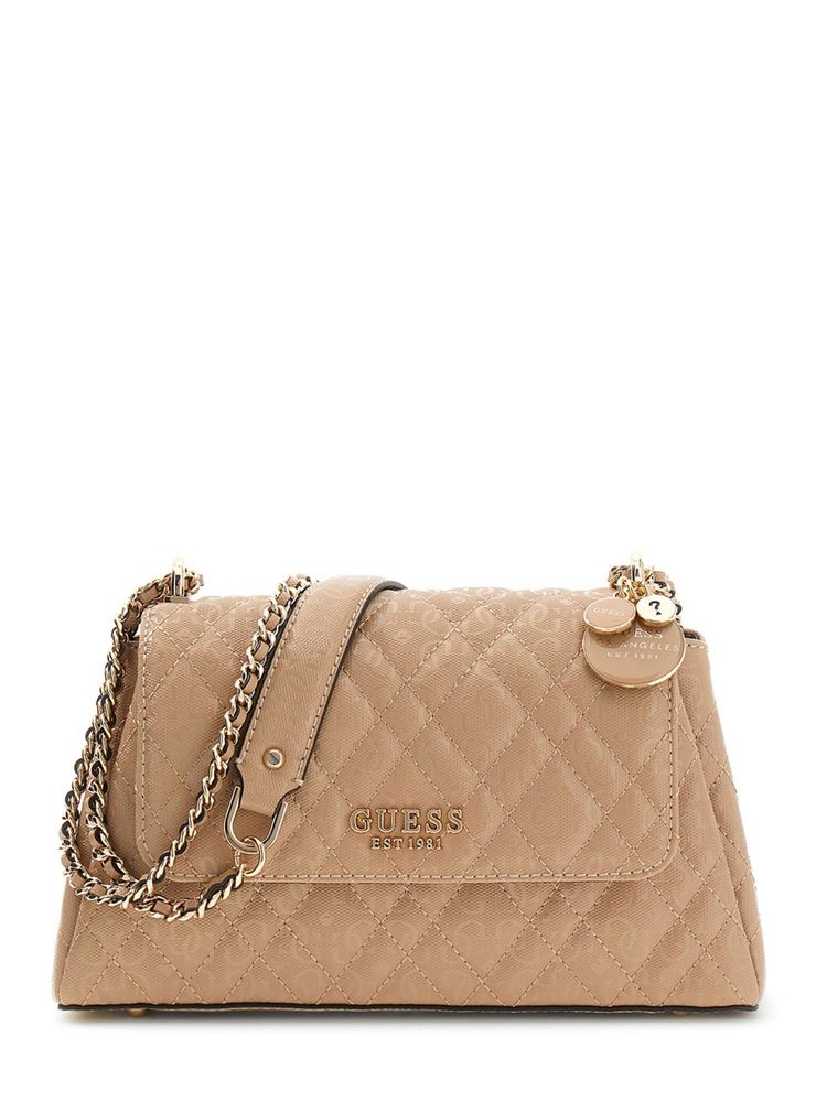 guess fashion Guess Brown Textured Magnetic Snap Crossbody Bag-picture-17