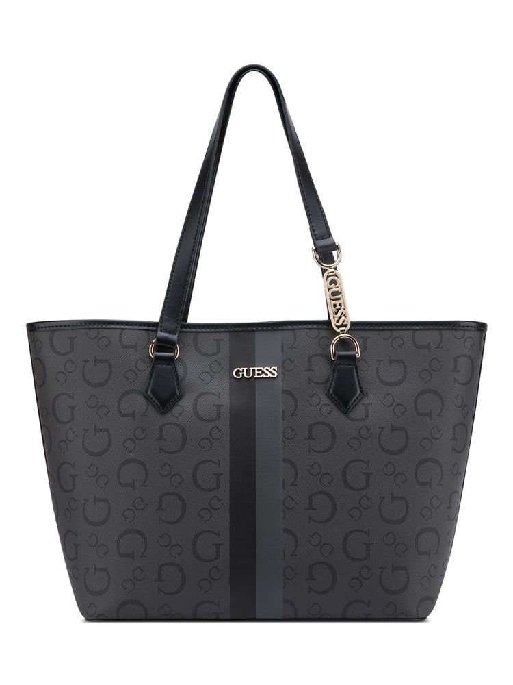 Guess Grey Printed Magnet Tote Bag-image-20