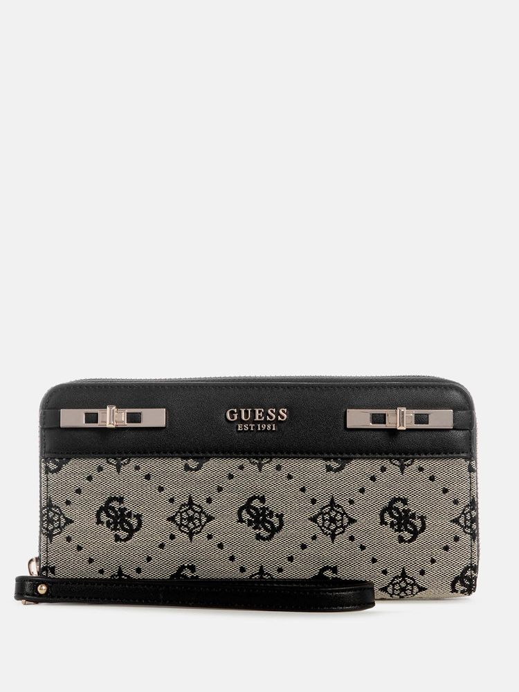 guess fashion Guess Black Woven Wallet-picture-19
