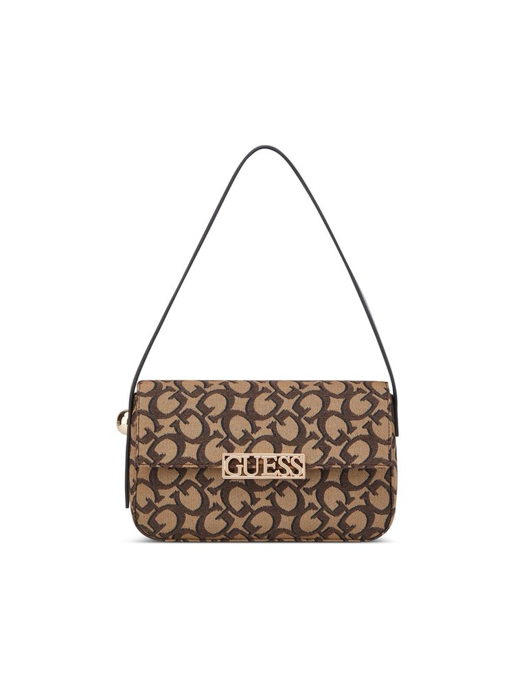 guess fashion Guess Brown Printed Shoulder Bag-picture-26