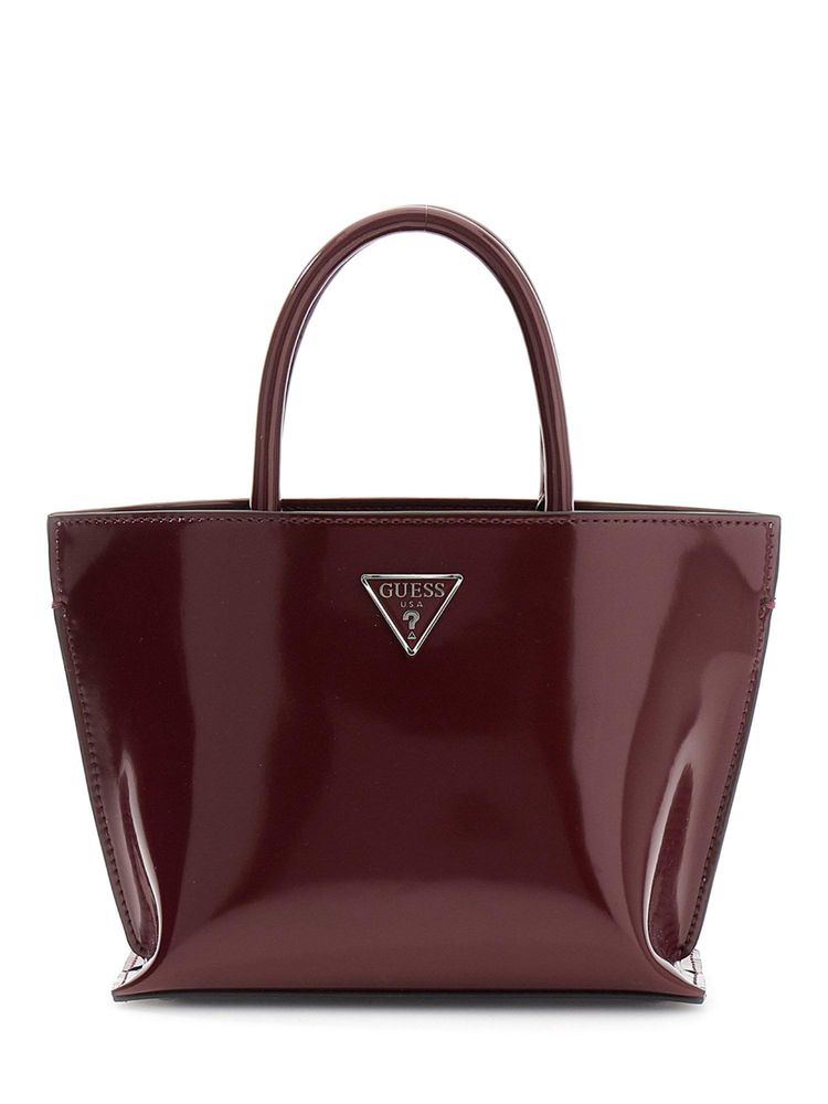 guess fashion Guess Maroon Solid Zipper Tote Bag-picture-13