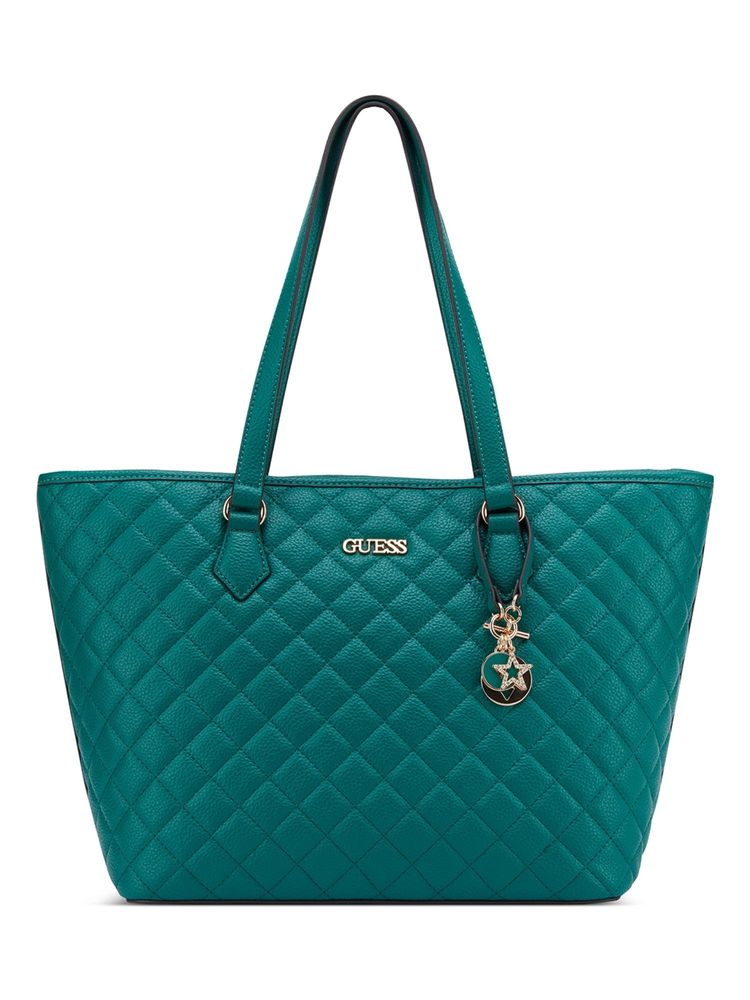 Guess Teal Textured Magnet Tote Bag-image-48