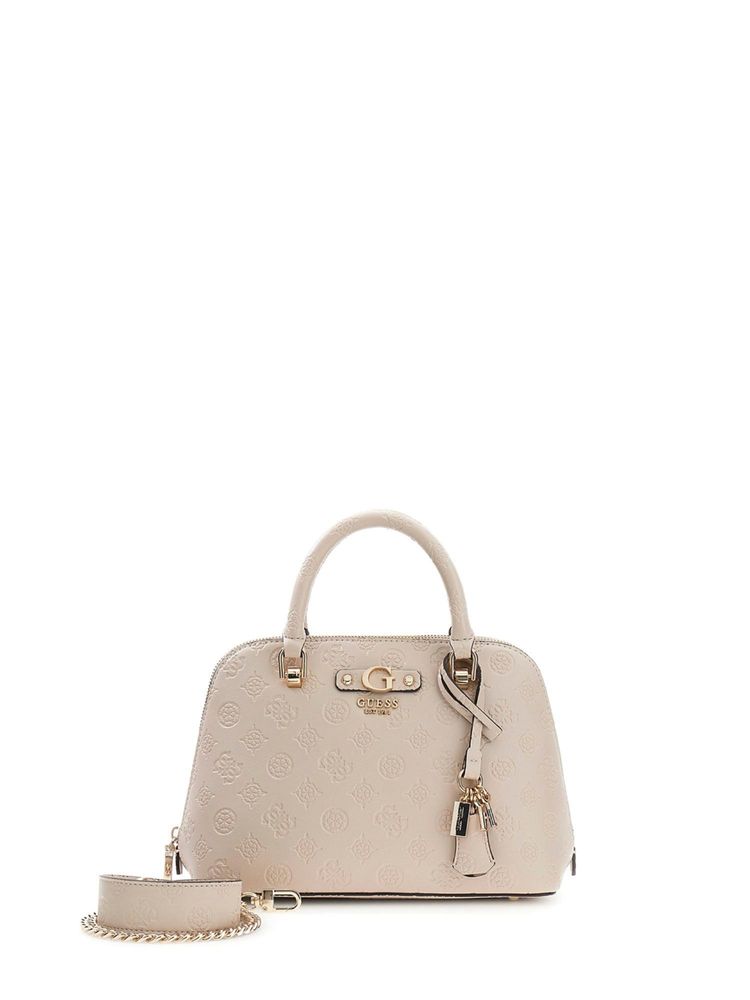 Guess Pink Satchel Bag with Detachable Strap-image-10