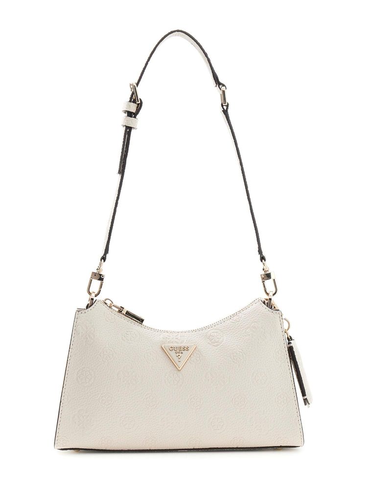 guess fashion Guess Off White Zipper Shoulder Bag-picture-42
