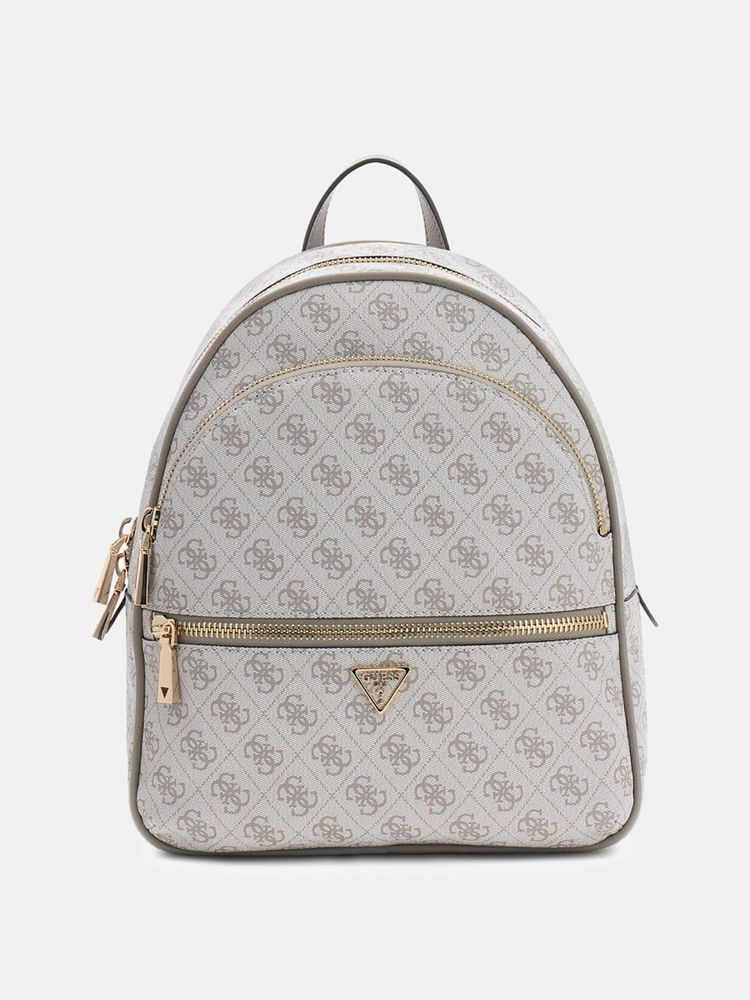 guess fashion Guess Grey Printed Zipper Manhattan Backpack-picture-16