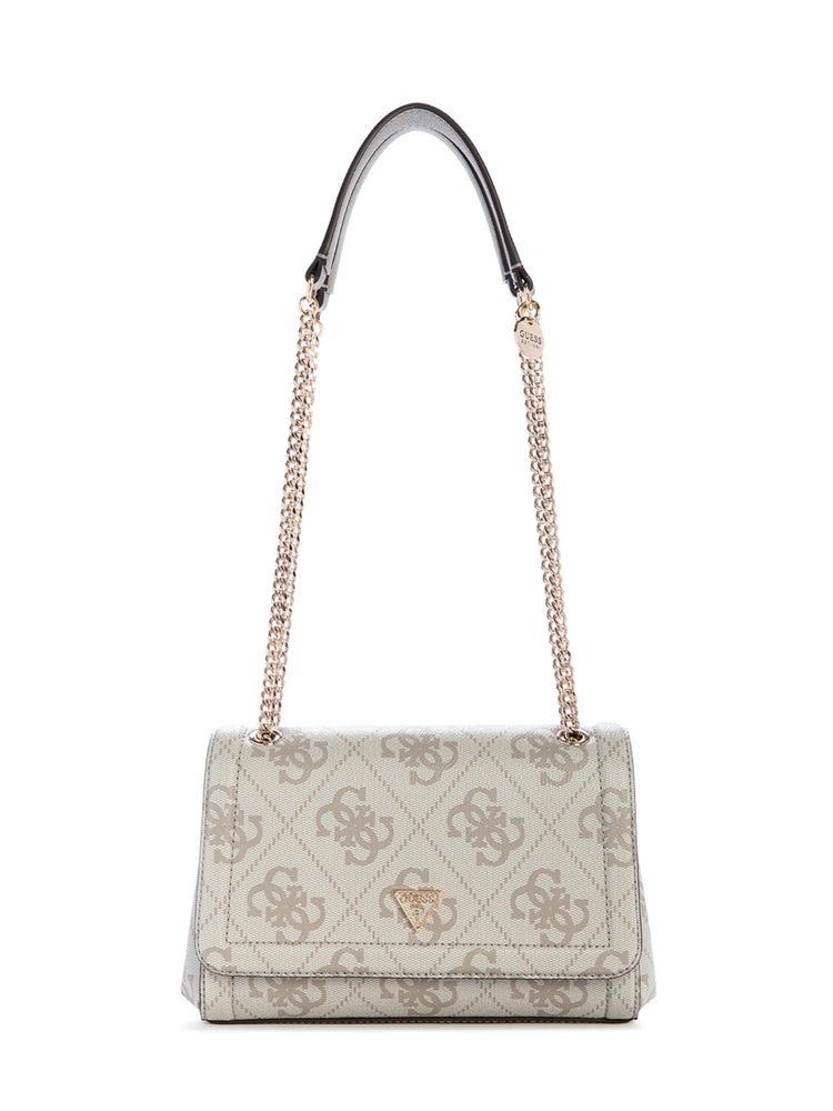 Guess Grey Printed Shoulder Bag-image-23
