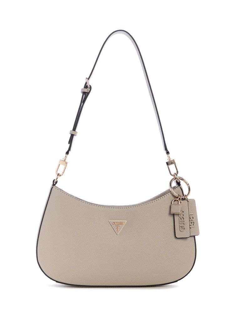 guess fashion Guess Beige Solid Zipper Shoulder Bag-picture-20