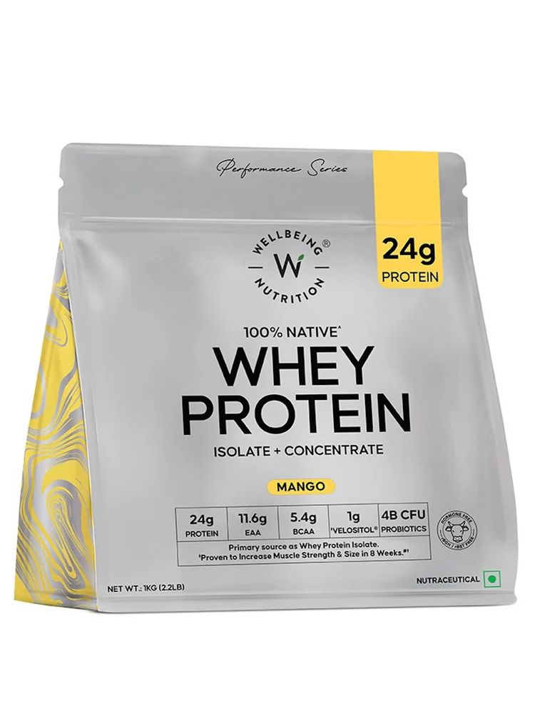 Wellbeing Nutrition Whey Protein Isolate & Concentrate - Mango
