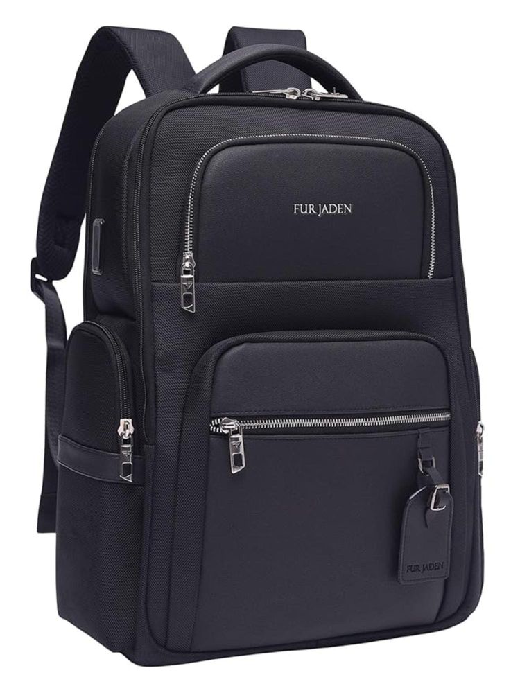 FUR JADEN 15.6 Inch Laptop Black Backpack (M)-picture-13
