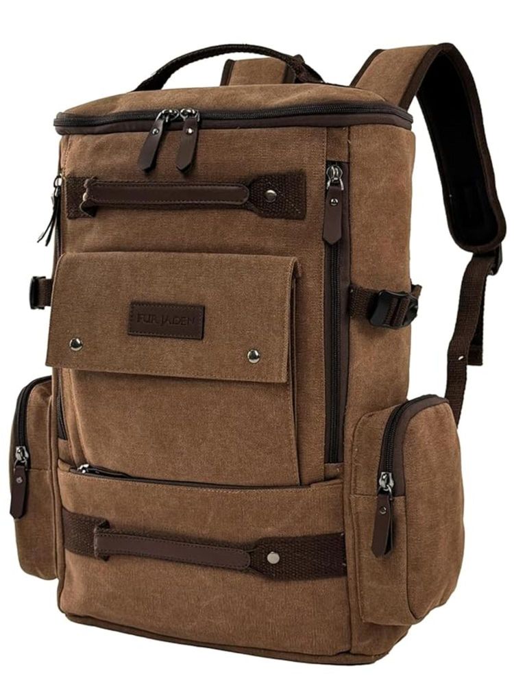 FUR JADEN The Voyager Laptop Brown Backpack (M)-picture-11
