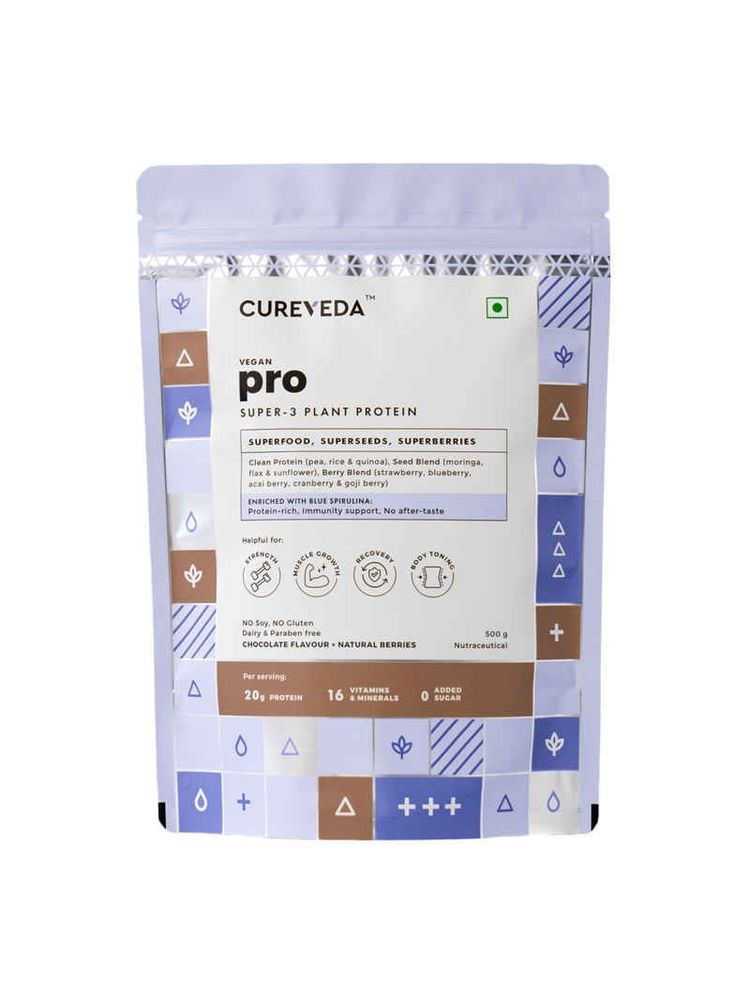 Cureveda Pro - Vegan Super 3 Plant Protein (Choco-berry)