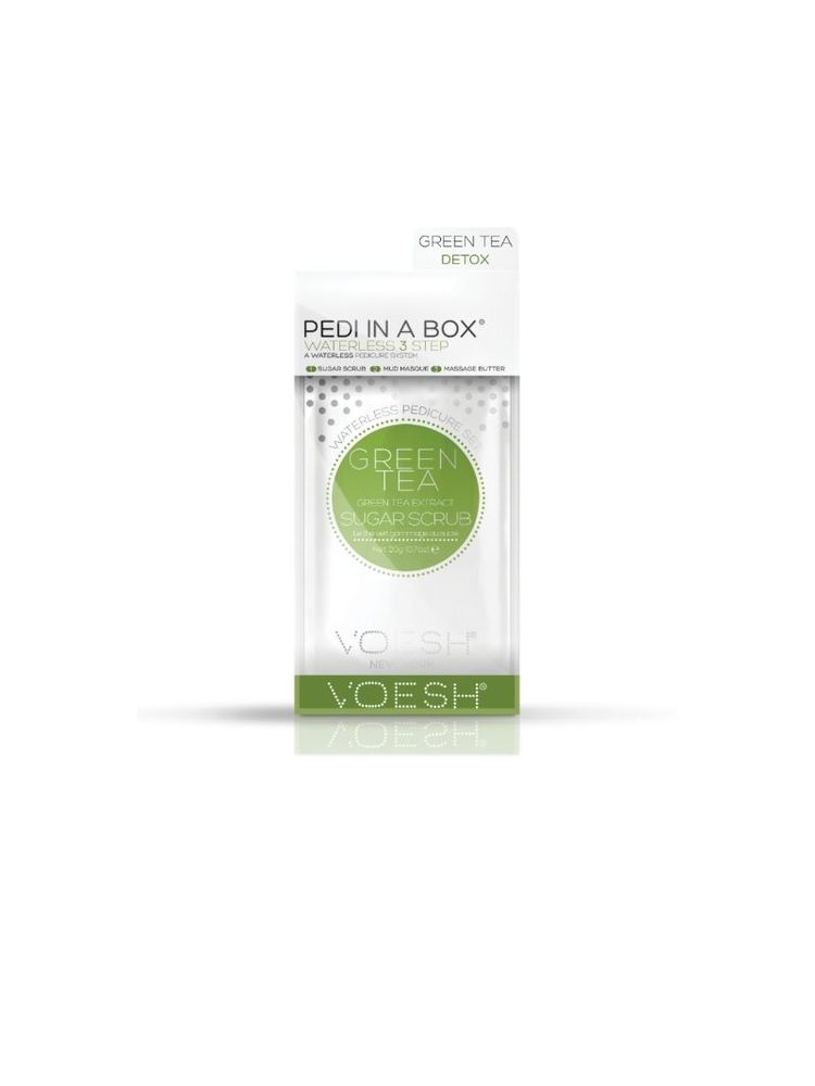 VOESH Waterless Pedicure In A Box (3 Step) - Green Tea