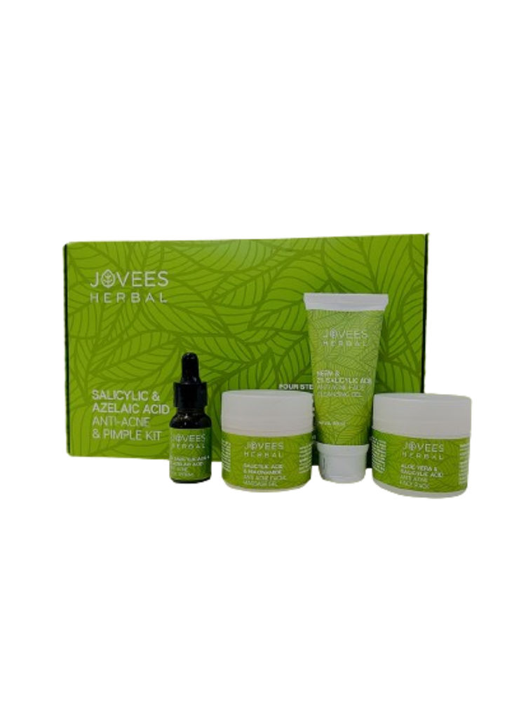 Jovees Herbal Salicylic & Azelaic Acid Anti-Acne & Pimple Facial Kit For Oily & Acne Prone Skin-image-22