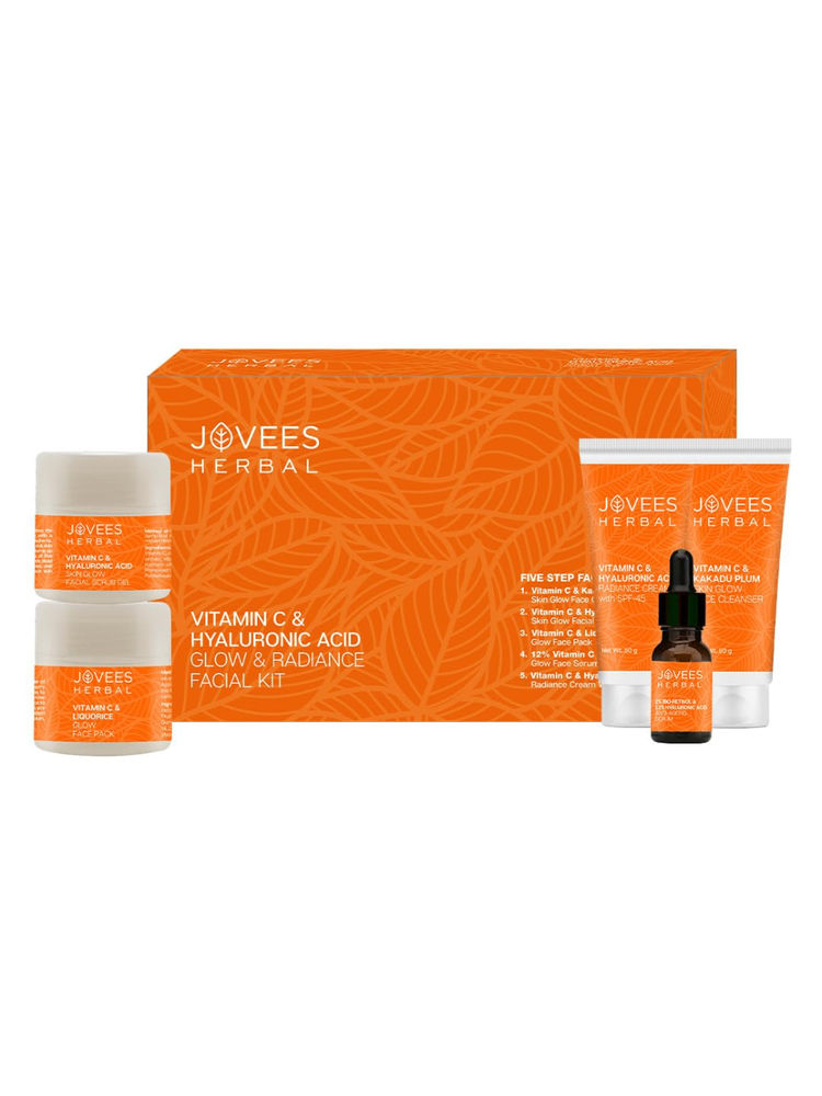 Jovees Herbal Vitamin C & Hyaluronic Acid Glow & Radiance Facial Kit-picture-31