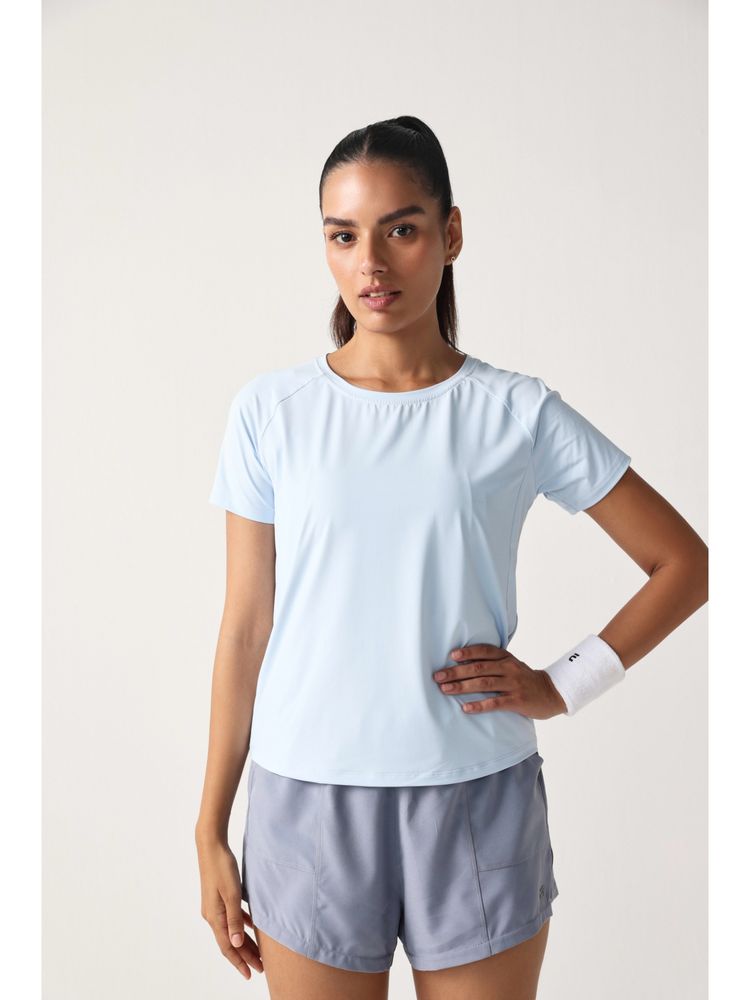 Sawsee Blue Nylon Solid T-Shirt-picture-17