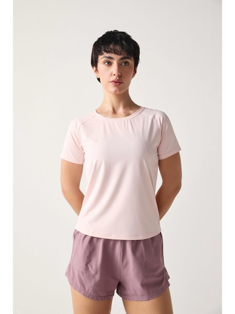 Sawsee Pink Nylon Solid T-Shirt-picture-20