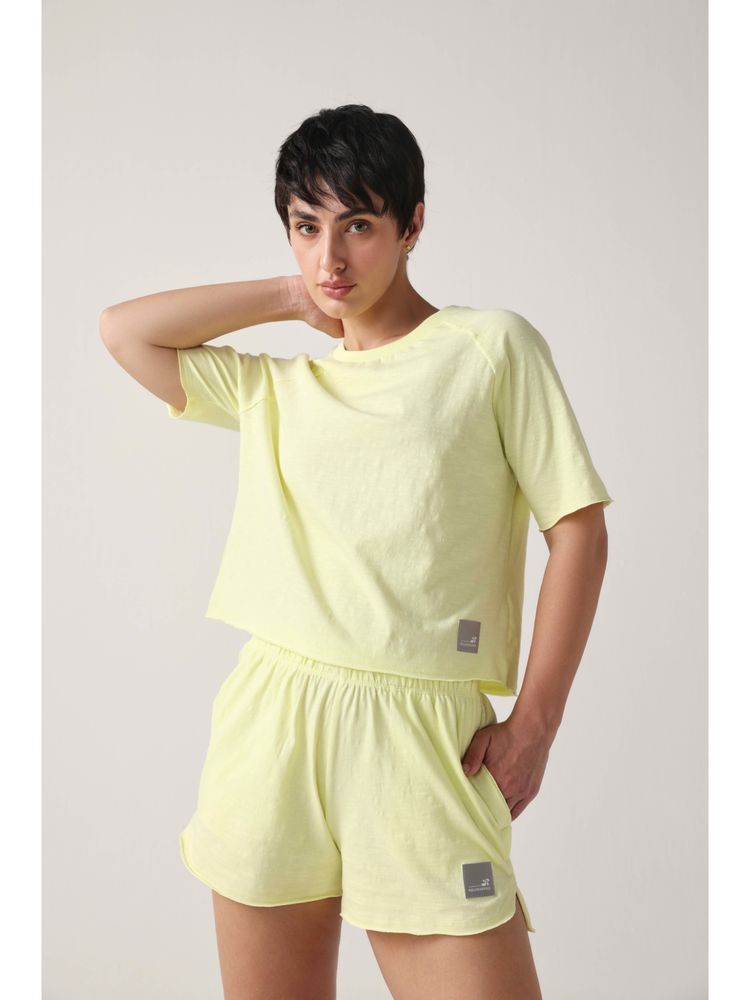 Sawsee Green Cotton Solid T-Shirt-picture-16