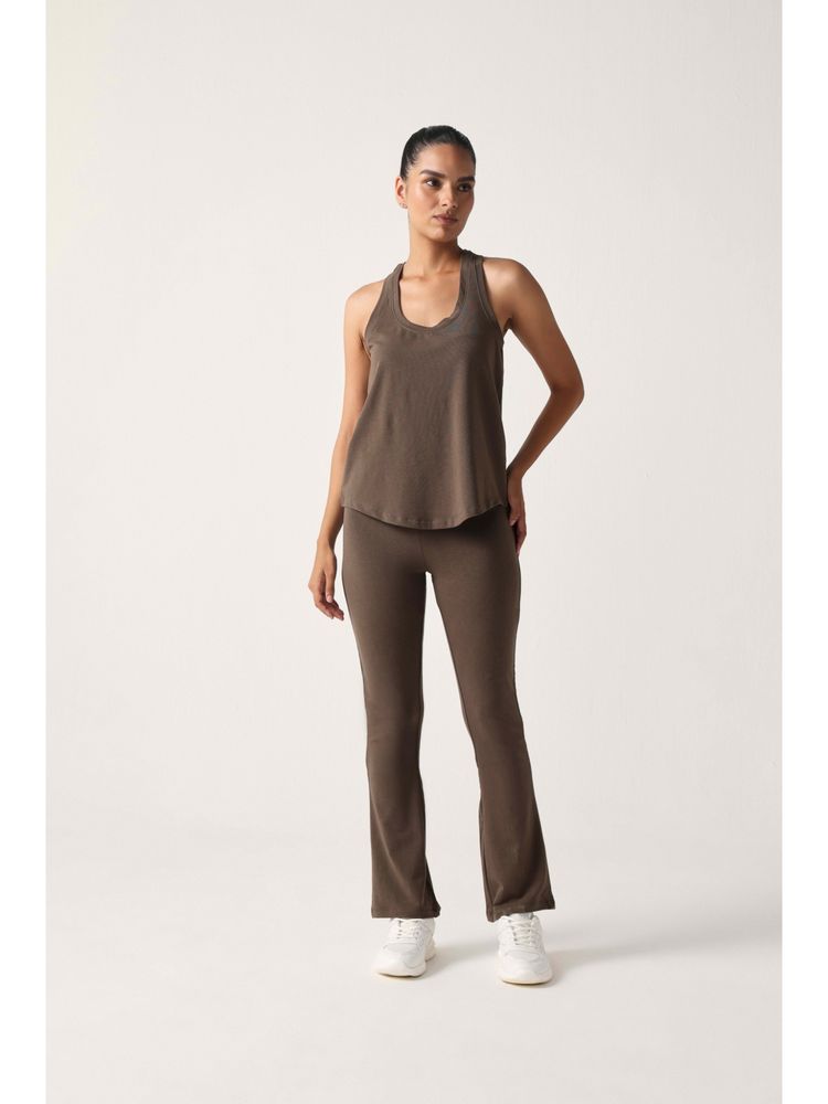 Sawsee Brown Bambo Blend Solid Tank-picture-22