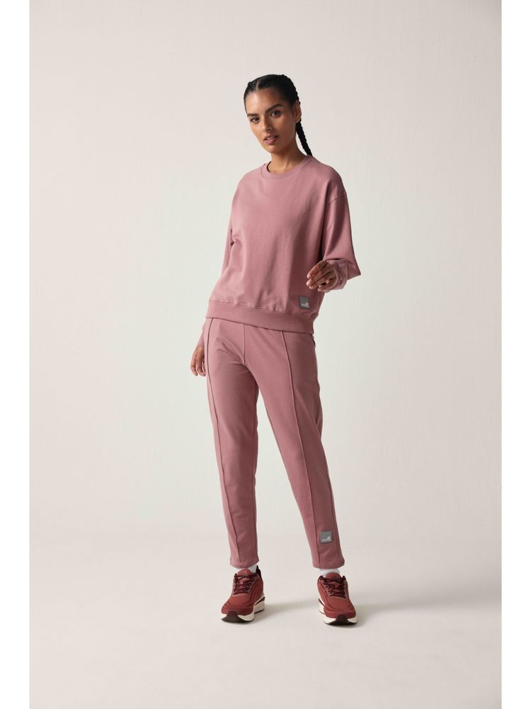 Sawsee Pink Cotton Blend Solid Sweatshirt-picture-16