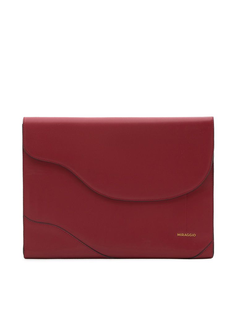 MIRAGGIO Red Pu Solid Laptop Case-image-44