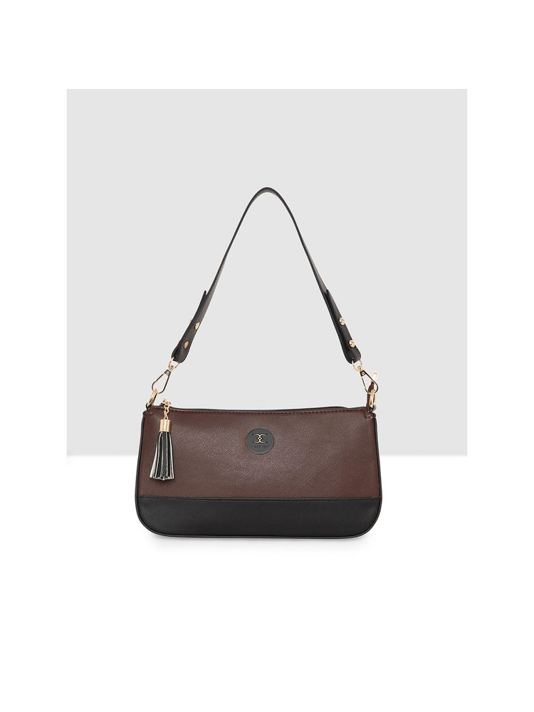 ESBEDA Brown Tassel Handbag with Detachable Handle-picture-11