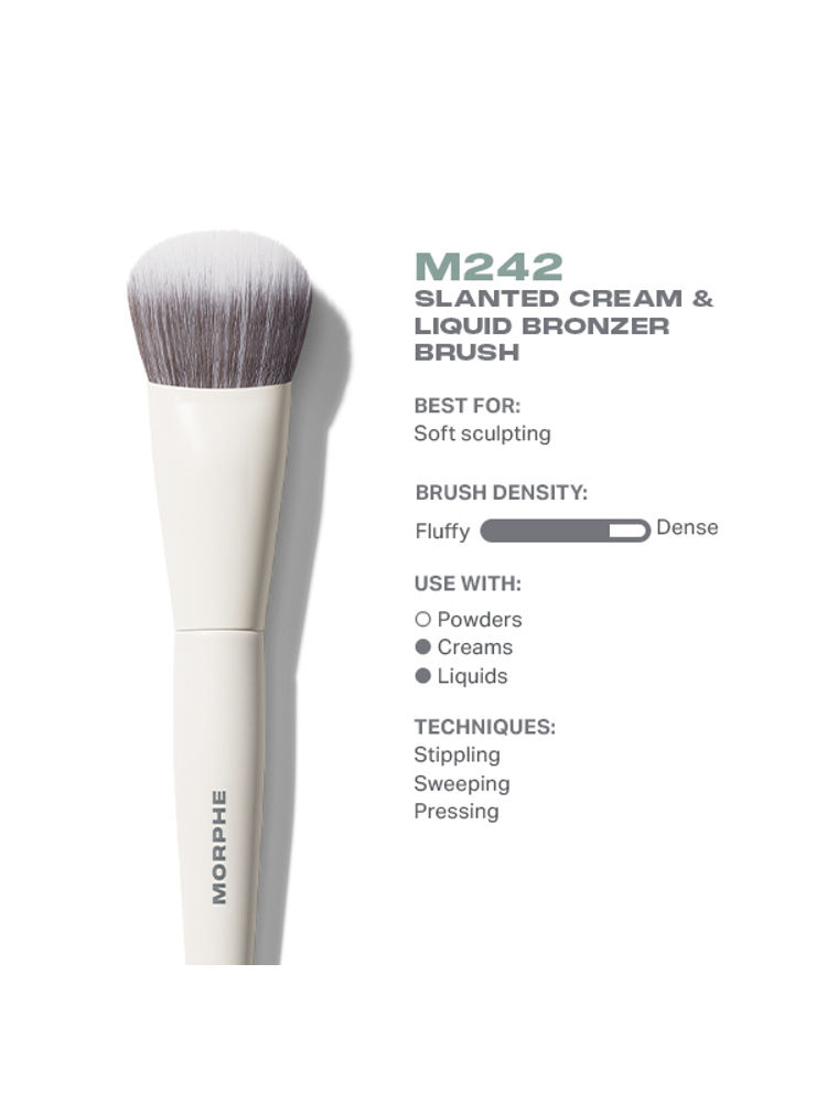 MORPHE M242 Slanted Cream & Liquid Bronzer Brush-picture-27