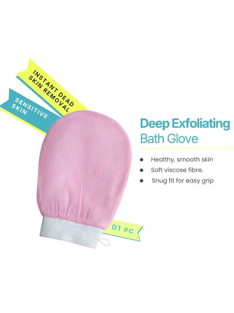 Venihea Exfoliating Glove & Body Scrub Tool - Baby Pink-picture-10