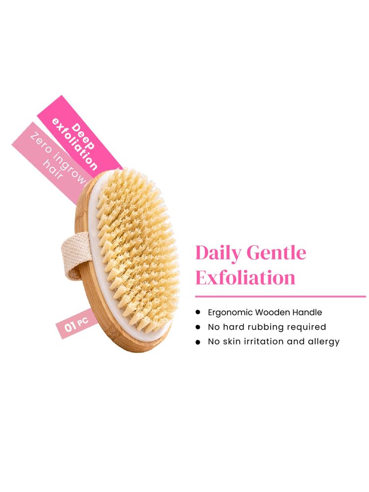 Rhe Cosmetics Exfoliating Oval Dry Bath Brush - Lymphatic Drainage & Cellulite Body Brush-image-32