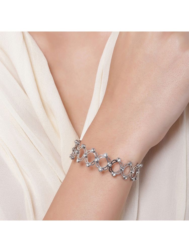 Giva 925 Sterling Silver Supple Adjustable Bracelet For Women And Girls-image-48