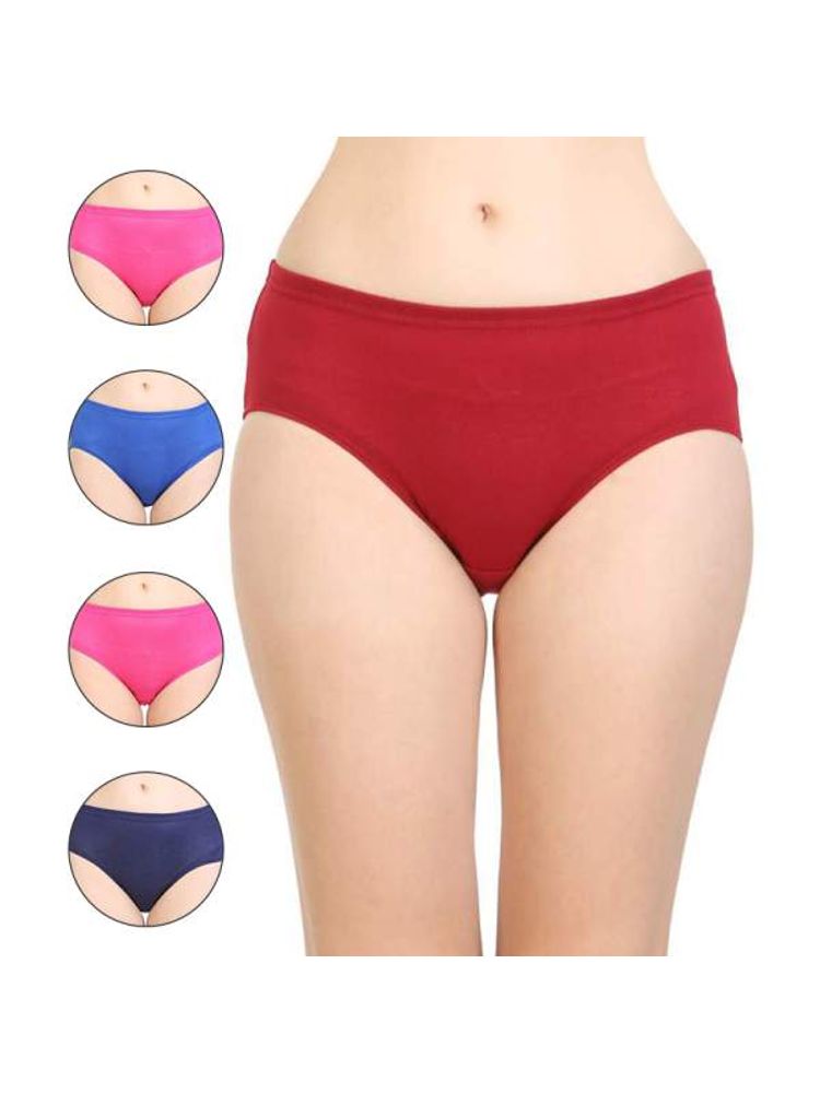 Bodycare Solid Poly Cotton Panties Multi-Color (Pack Of 5)-picture-38