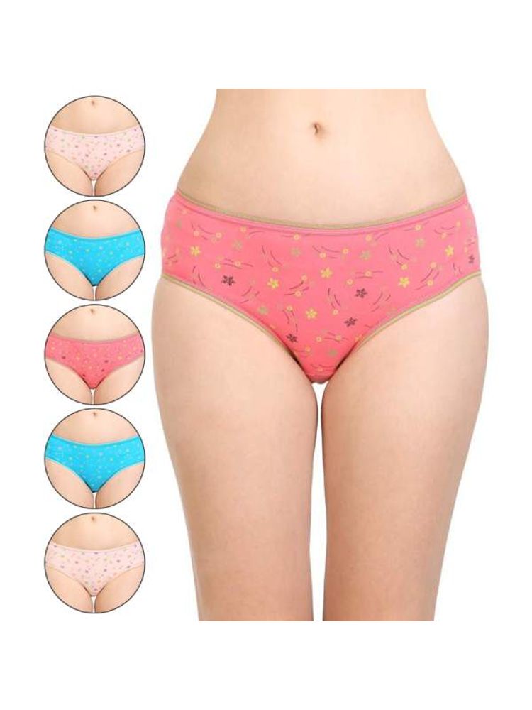 Bodycare Premium Printed Cotton Briefs In Assorted Colors (Pack Of 6)