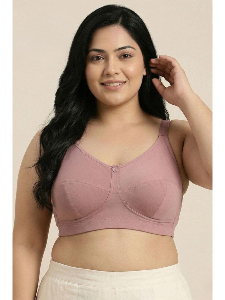 Zivame True Curve Double Layered Non Wired Full Coverage Super Support Bra - Silver Pink-picture-22