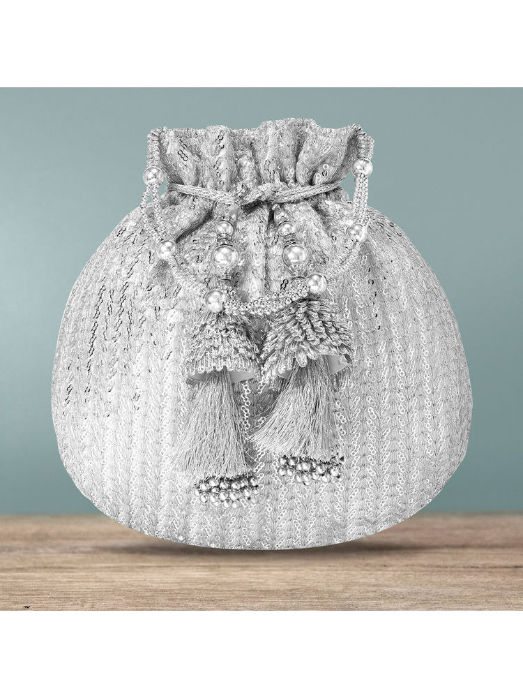 Peora Potli Bags for Women Evening Bag Clutch Ethnic Bride Purse with Drawstring (P07S)