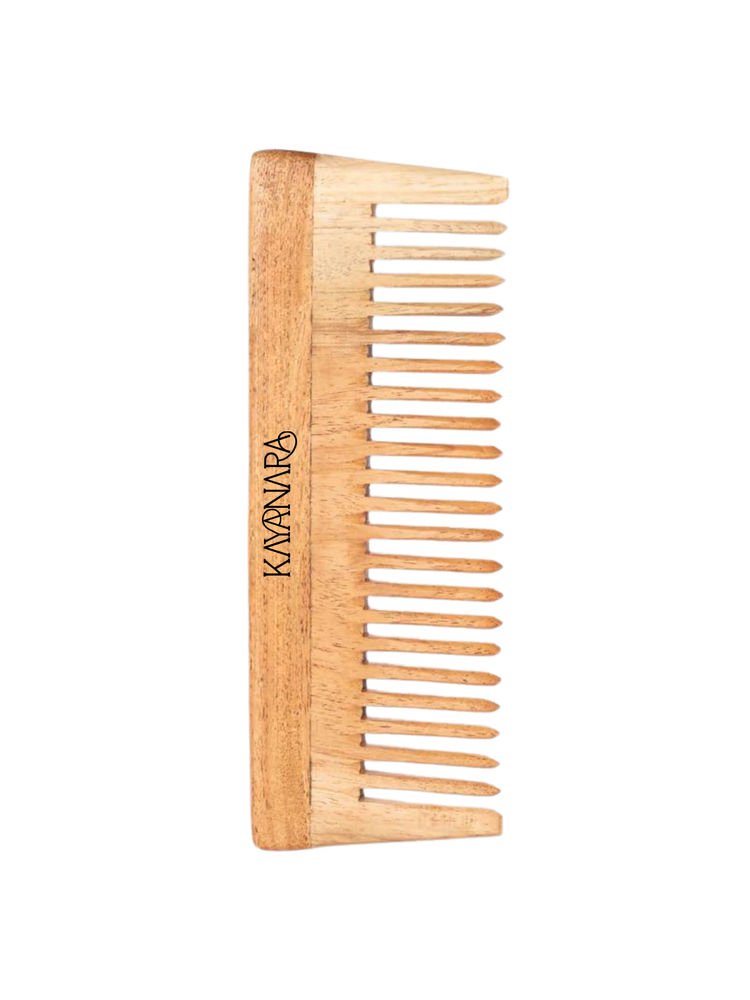 Kayanara Neem Wood Regular Large Detangling Comb - KN01-image-38
