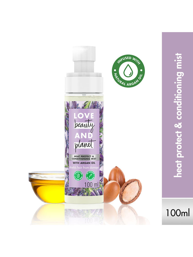Love Beauty & Planet Argan Oil And Lavendar Heat Protection & Conditioning Hair Mist-image-5