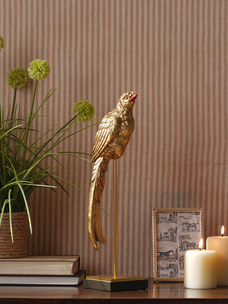 Pure Home + Living Gold Polyresin Bird Figurine-image-14