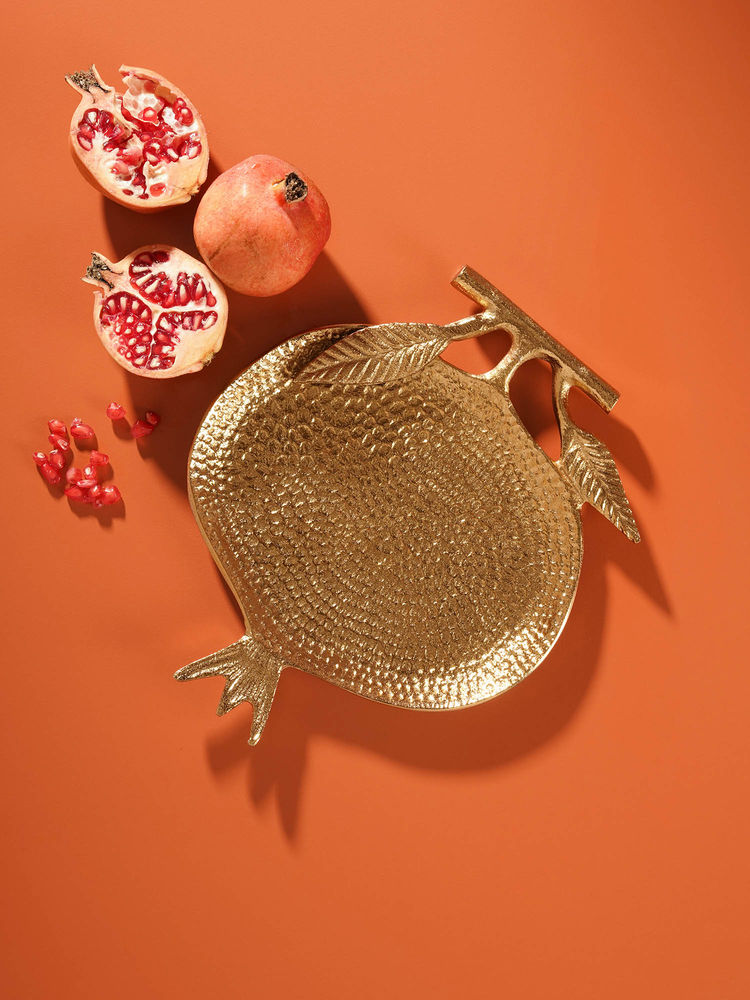 Pure Home + Living Pomegranate Textured Decorative Platter-image-0