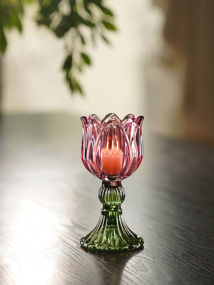 Pure Home + Living Tulip Shaped Tealight Holder (Pack of 2)-picture-17