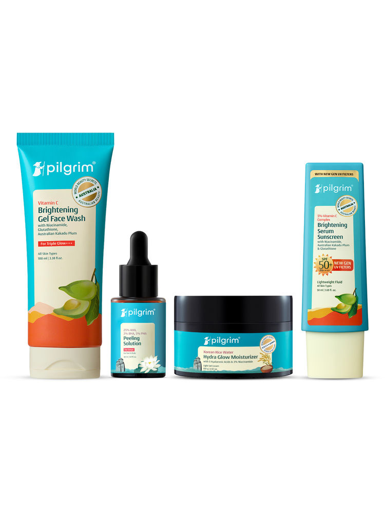 Pilgrim Complete Glow Routine Combo - Brightens Skin, Reduces Dark Spots and Protect Skin-picture-35