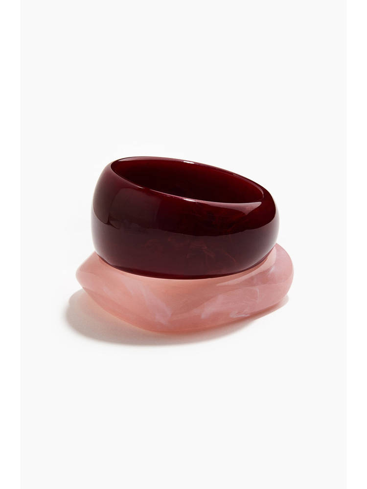 H&M Women Pink 2-pack bangles-picture-48