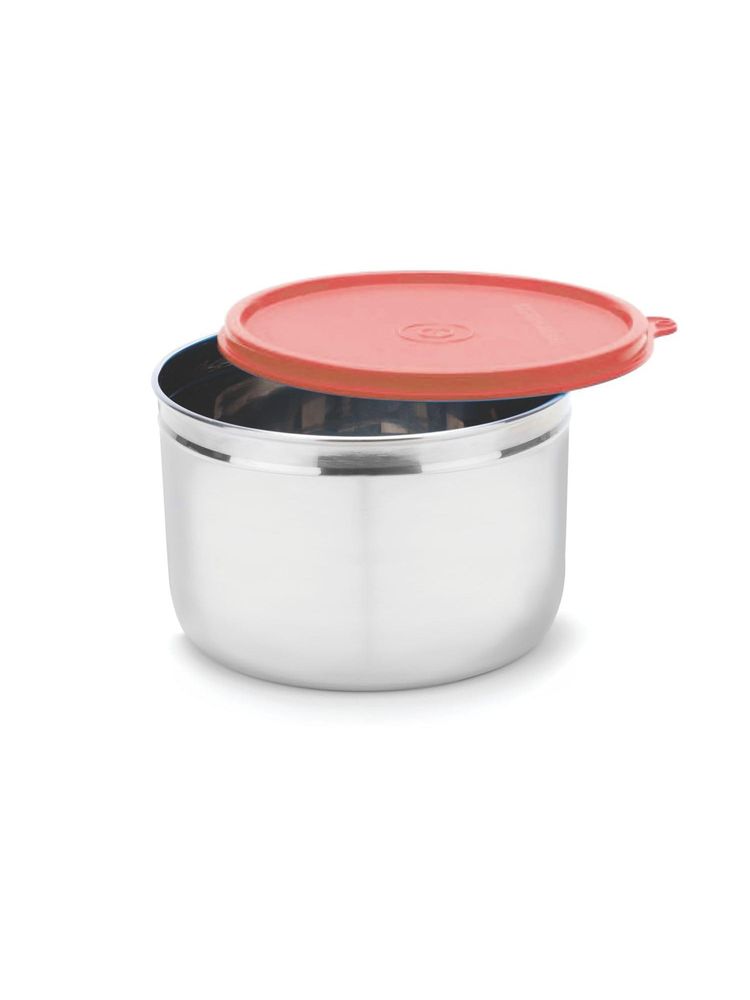 Signoraware Red Steel Store Well Container with Lid-picture-16