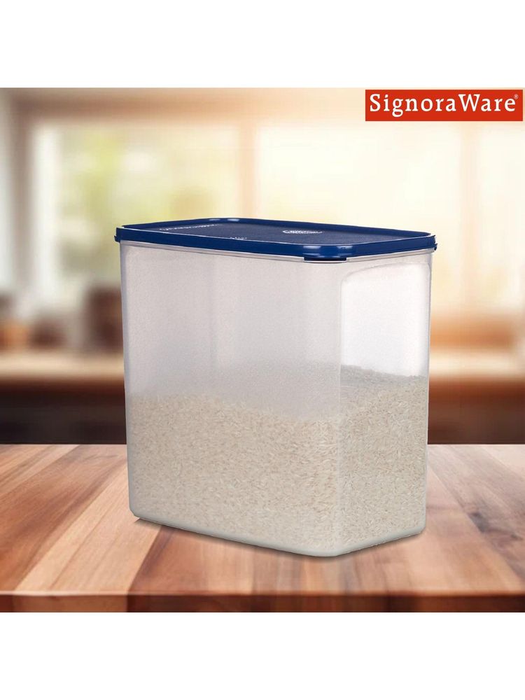Signoraware Navy Blue Modular Rectangular Container with Lid-image-7