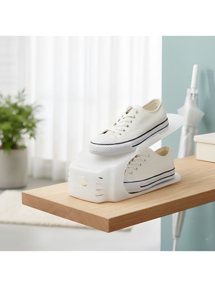 STOR Frosted White Shoe Storage Racks (Pack of 3)-picture-16